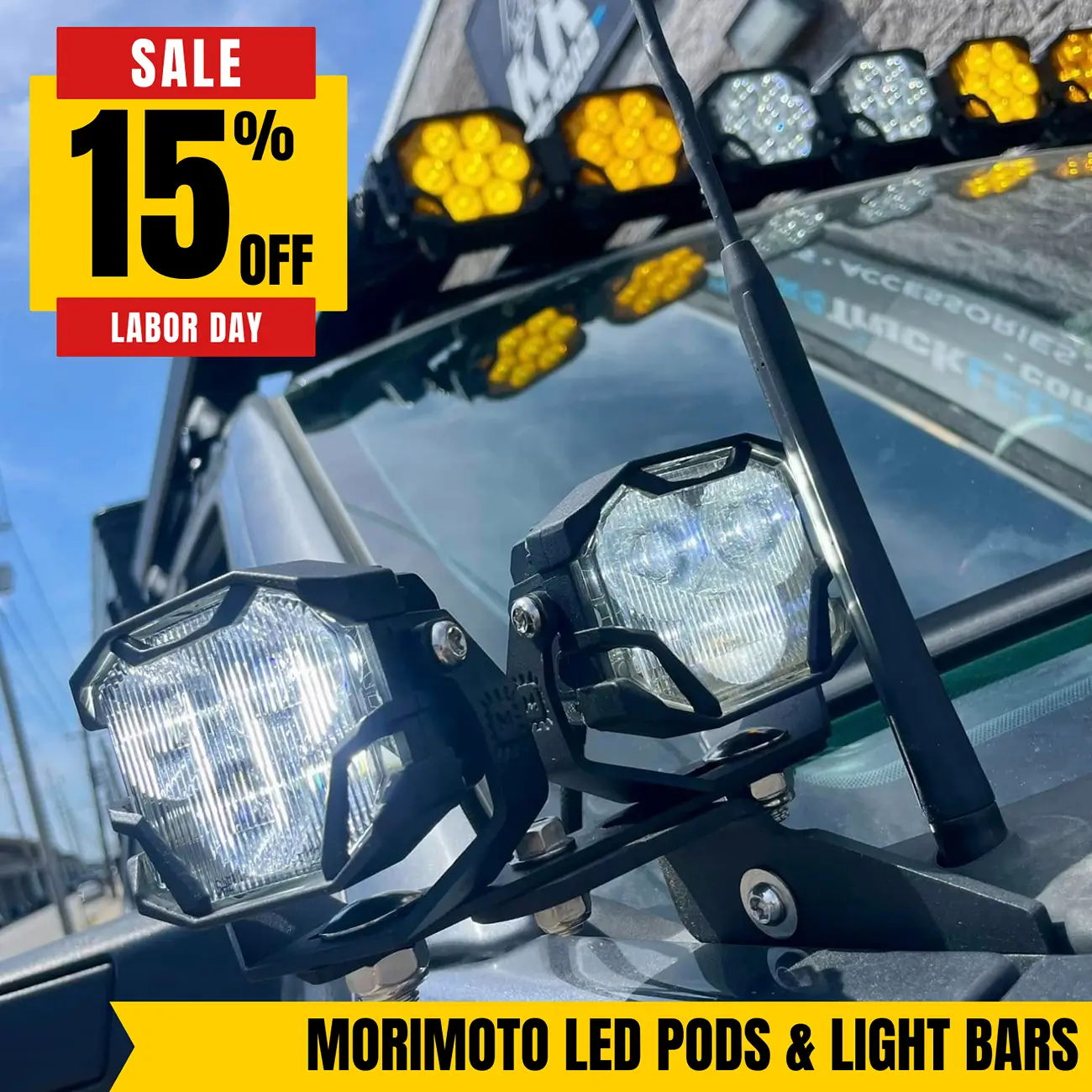 Ford Bronco 15% Off Morimoto Lighting Products LD25-Box-Morimoto LED Pods & Light Bars