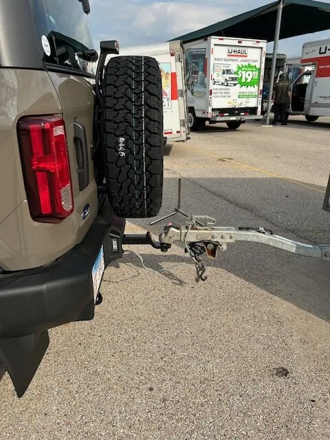 Ford Bronco Bought base model - need to install hitch - questions Uhaul hitch vi