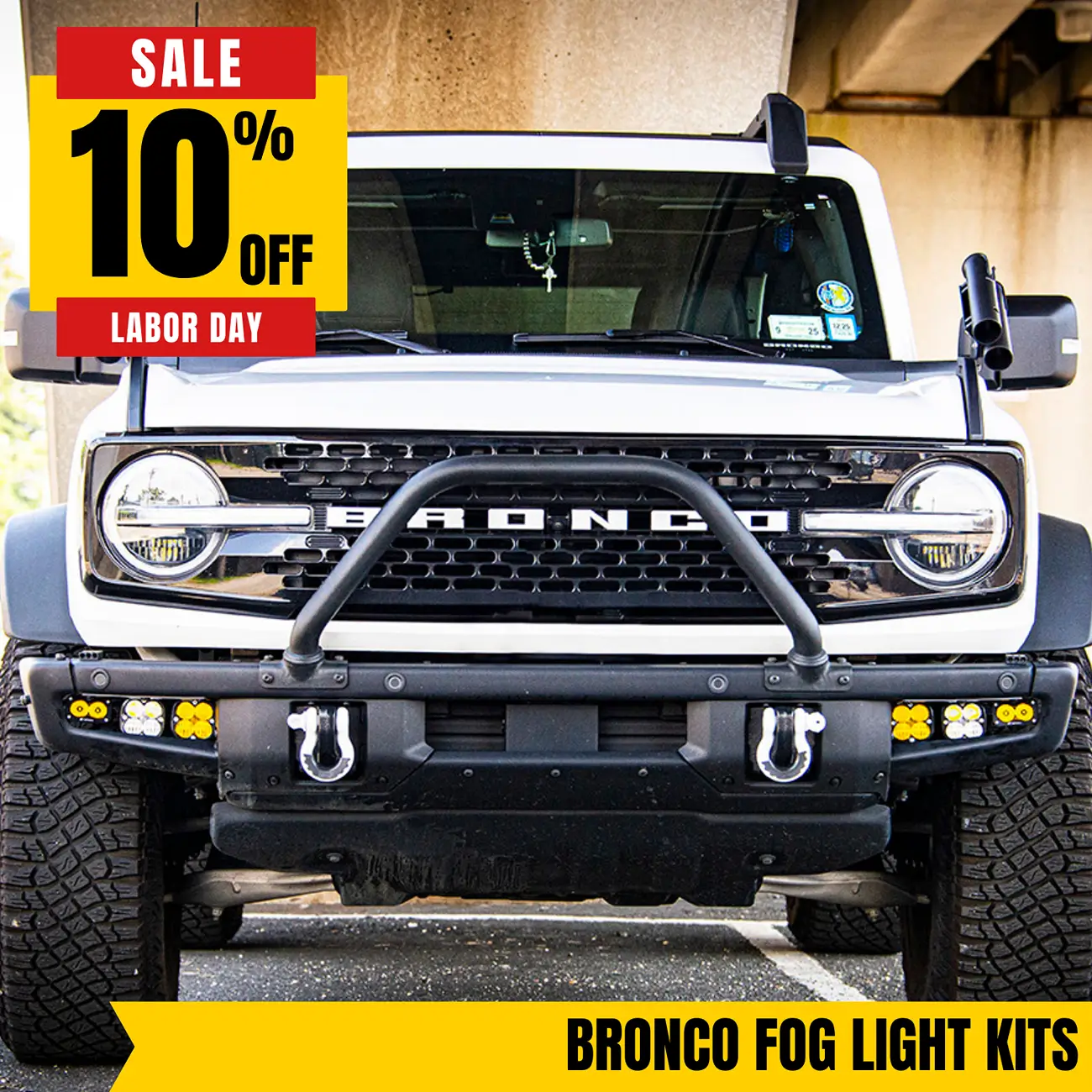 Ford Bronco On the fence about which fog/driving light combo to add. LD25-Box-Bronco Fog Kits