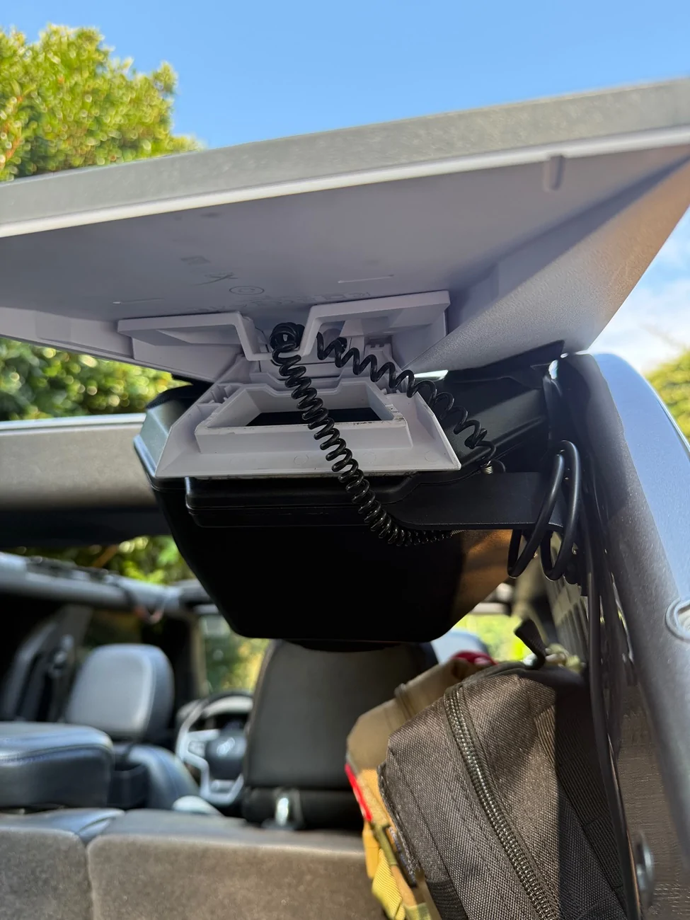 Ford Bronco Starlink Mini Mount - The Velcro Solution (strong!) IMG_2111