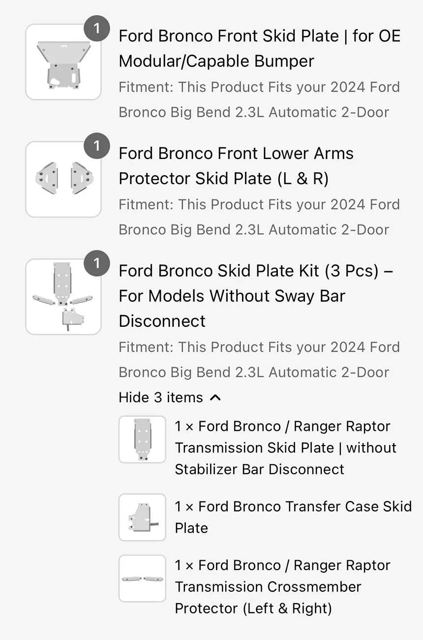 Ford Bronco ASFIR Aluminum Skids IMG_2494