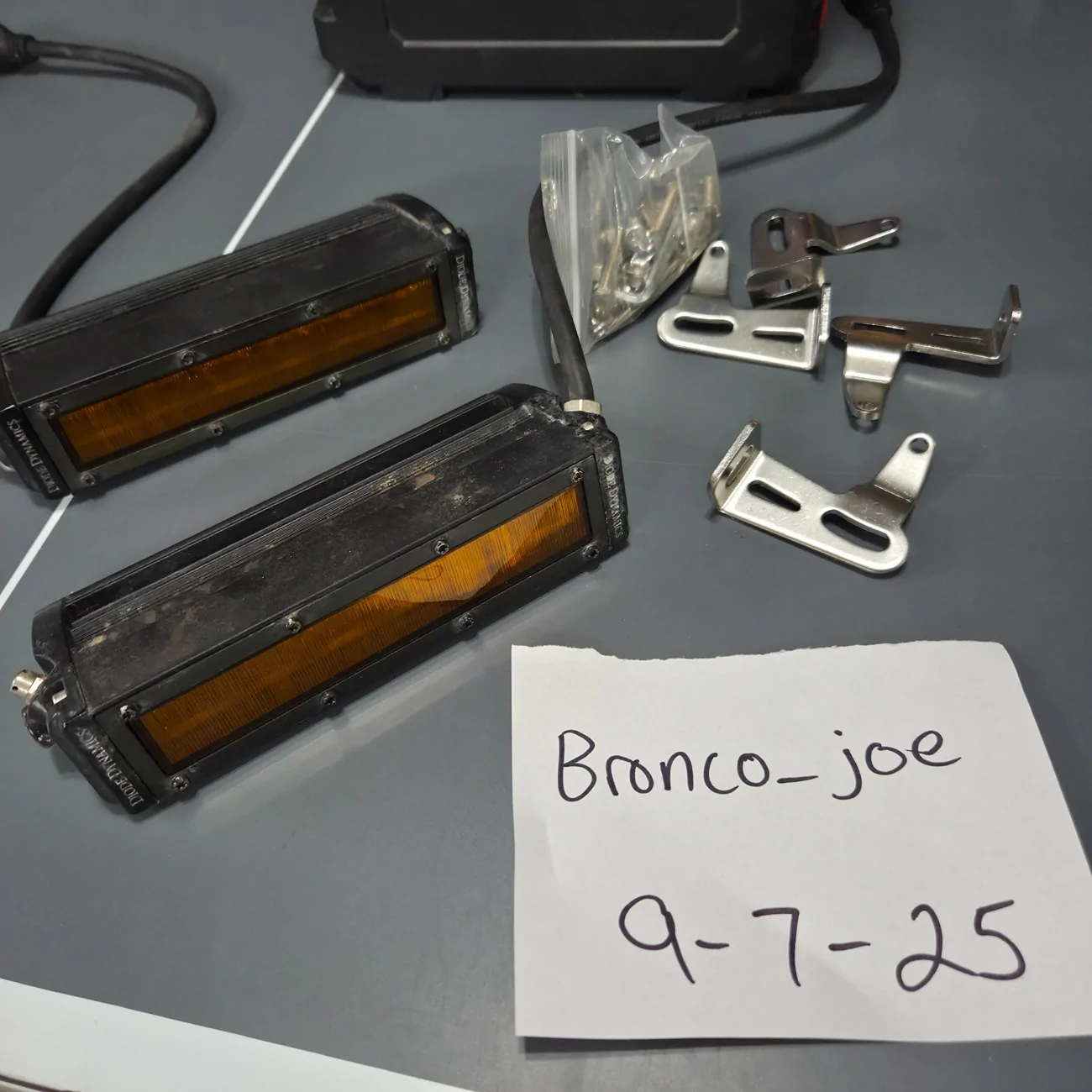 Ford Bronco Diode dynamics 6inch SAE amber flood 20250907_130746