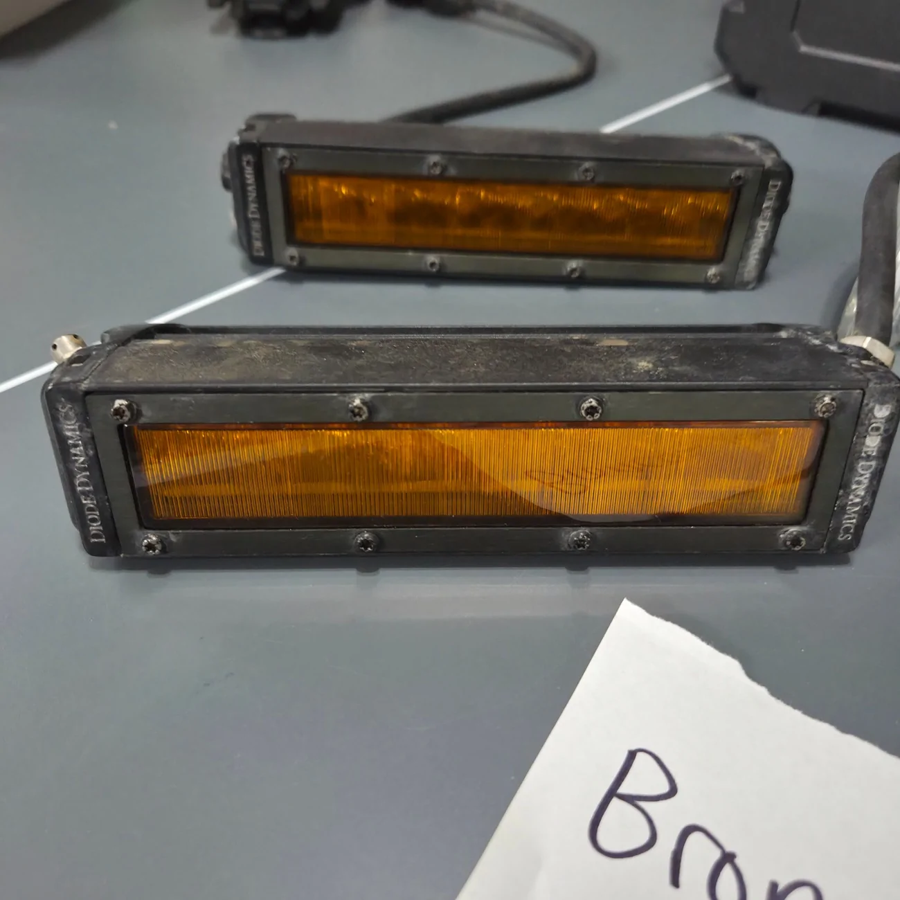 Ford Bronco Diode dynamics 6inch SAE amber flood 20250907_130750