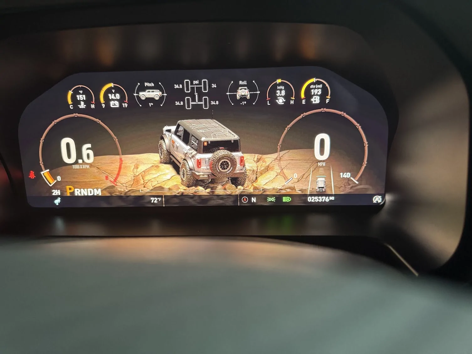 Ford Bronco Installed! Caroboter 2025 Digital Gauge Cluster for Bronco 6G 1757375571181-sm
