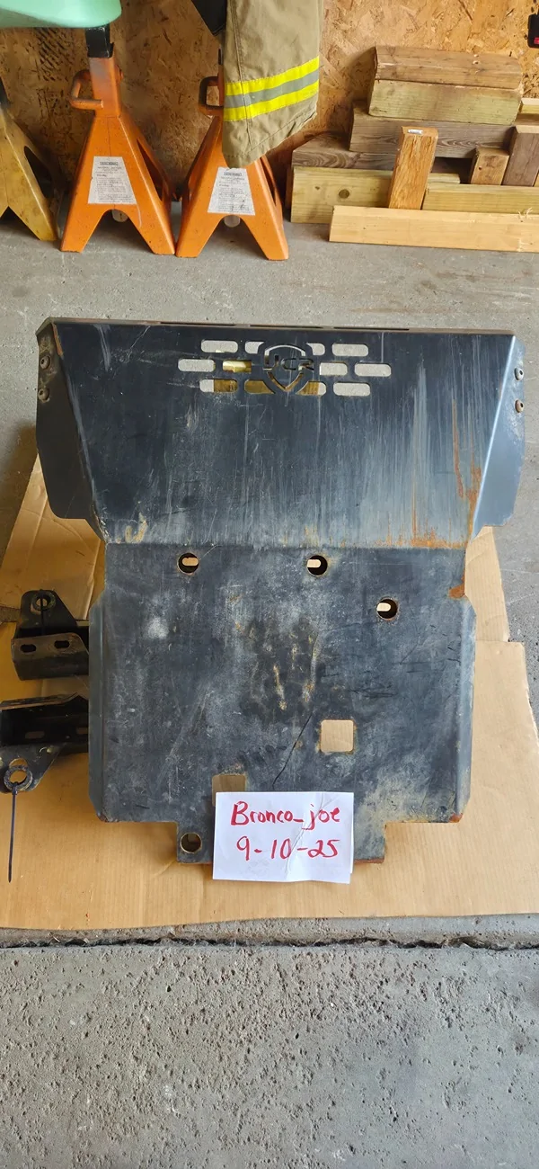 Ford Bronco JCR offroad front engine skid plate 20250910_135642