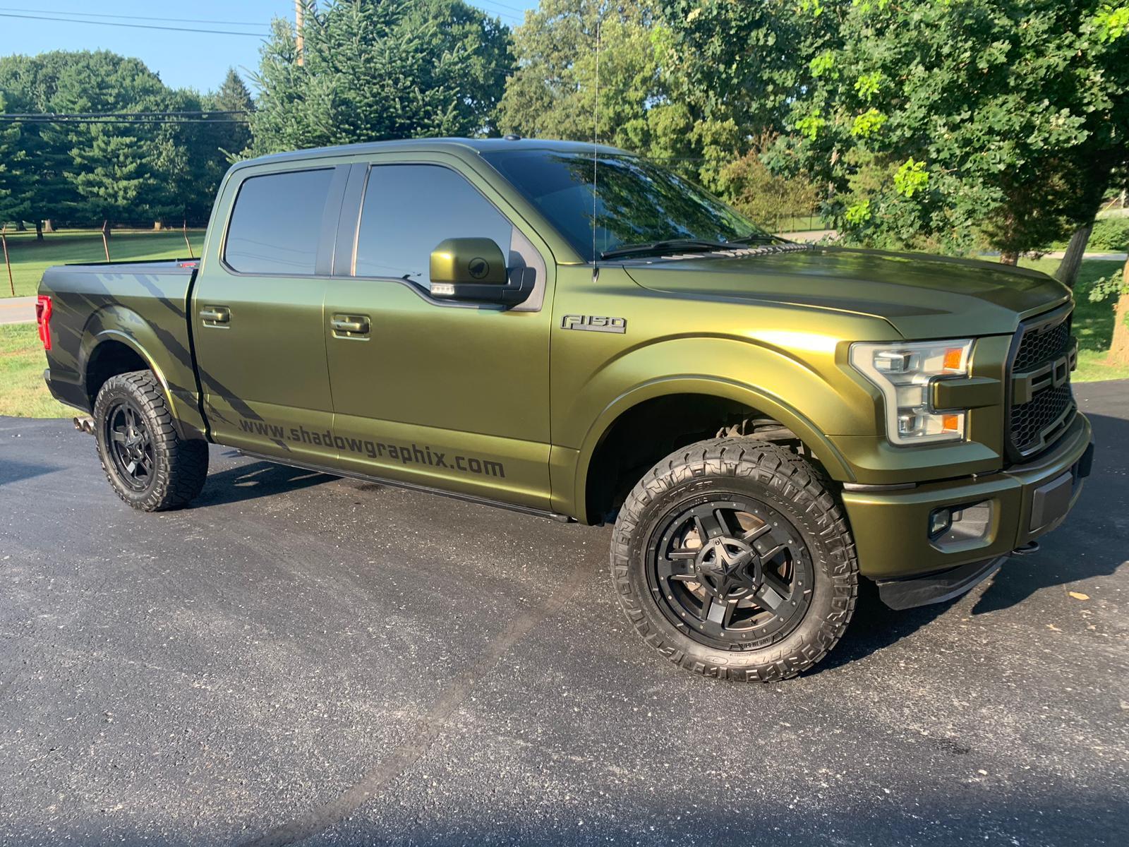 Ford Bronco Suggestions for a green wrap? Shadow_Graphix_Color_Change_Wrap_Green_Ford_Truck_2[1]