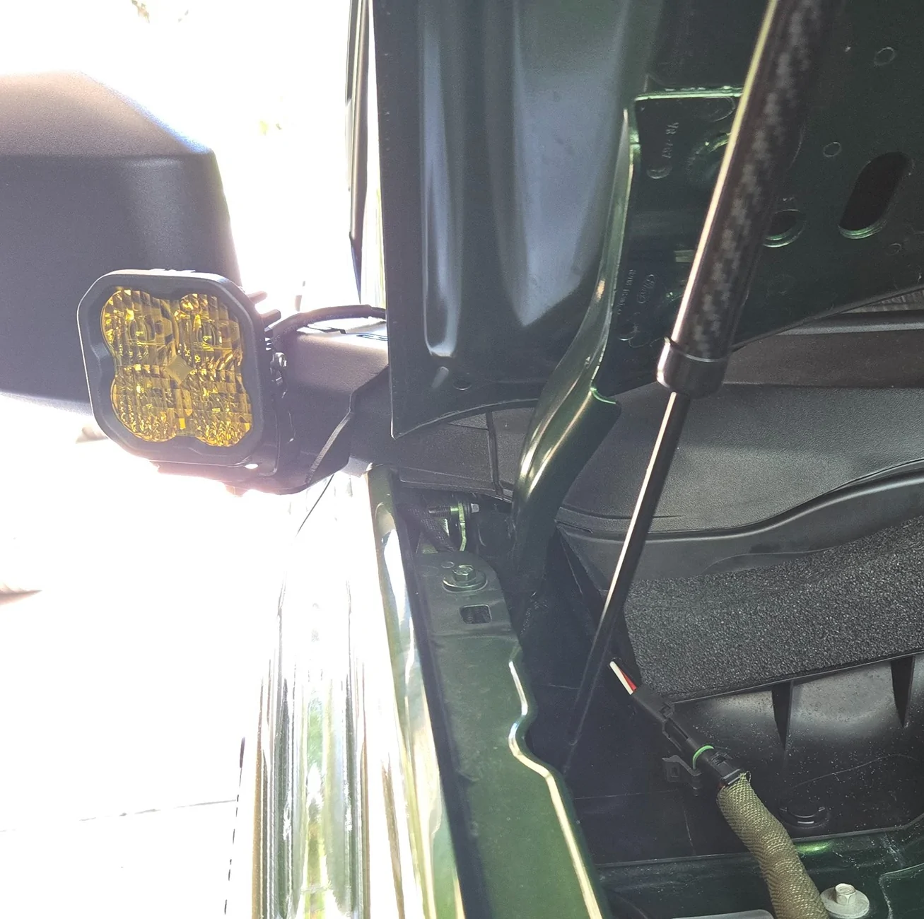 Ford Bronco Running the wiring for A-Pillar ditch lights 1000011169