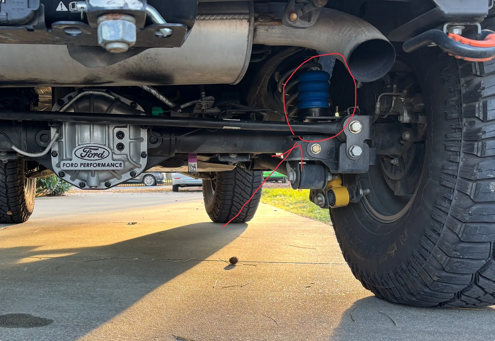 Ford Bronco Towing rear ride height adjustability.  Does it exist? IMG_0111
