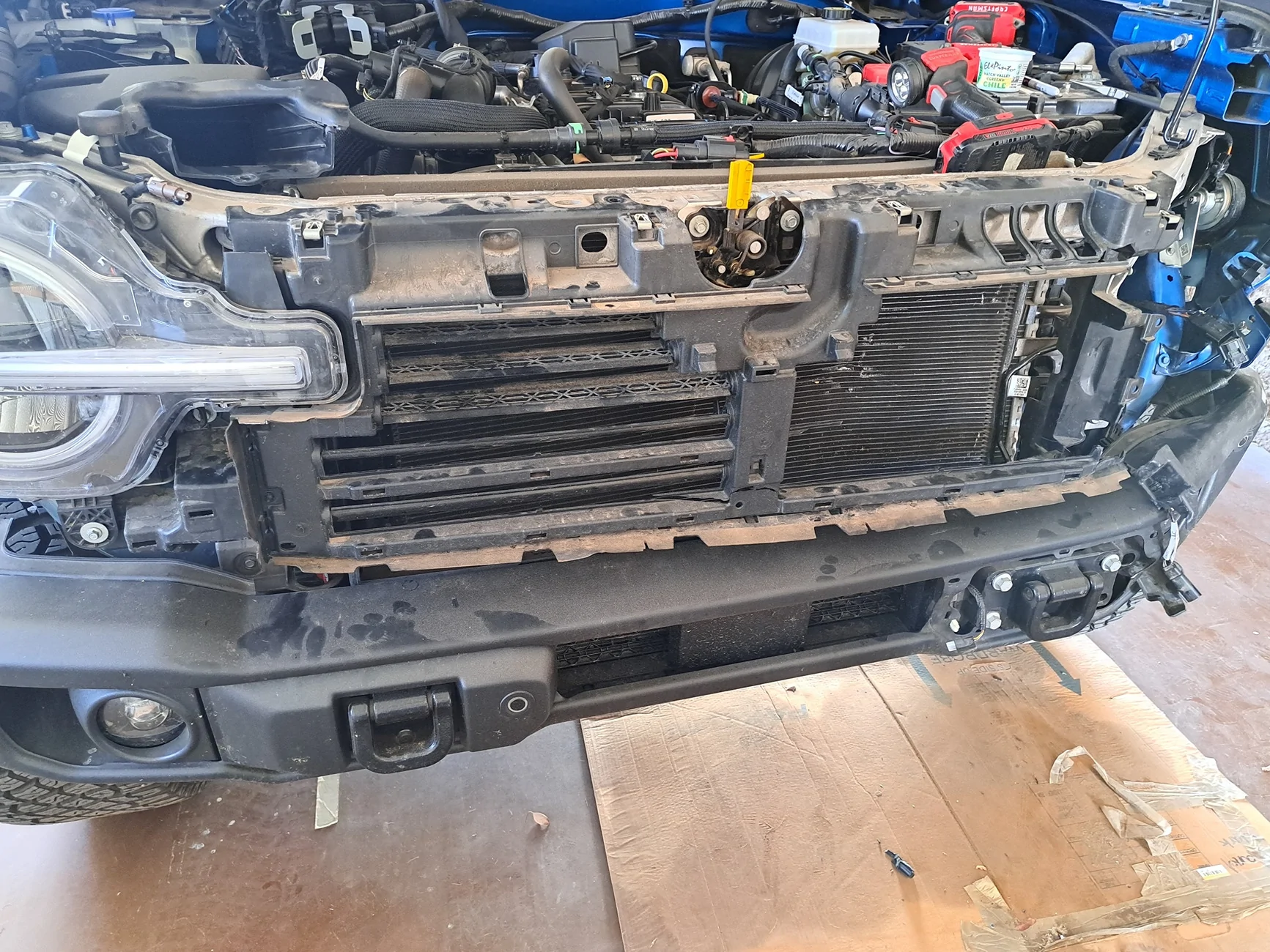 Ford Bronco Grille Shutter Delete? Want to maximize cooling Bronco Front Grille Removed