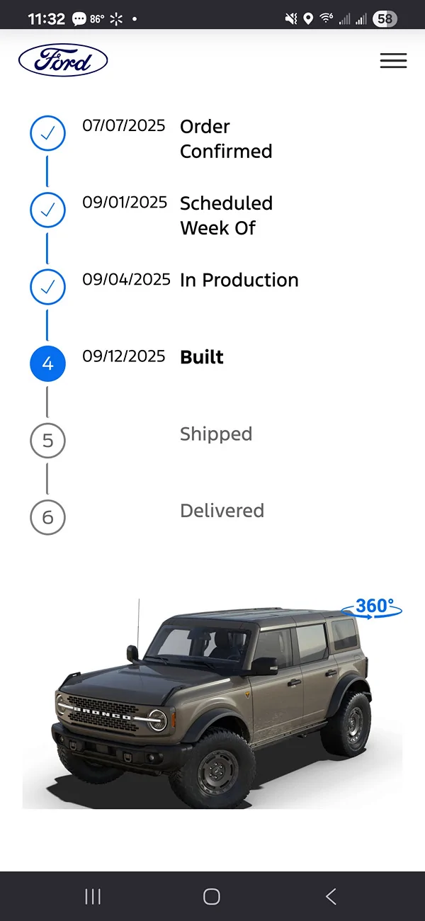 Ford Bronco 2025 Order Wait Time 1000025441