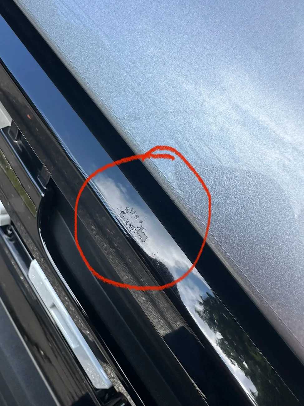 Ford Bronco Paint cracking on hood and bumper IMG_5750