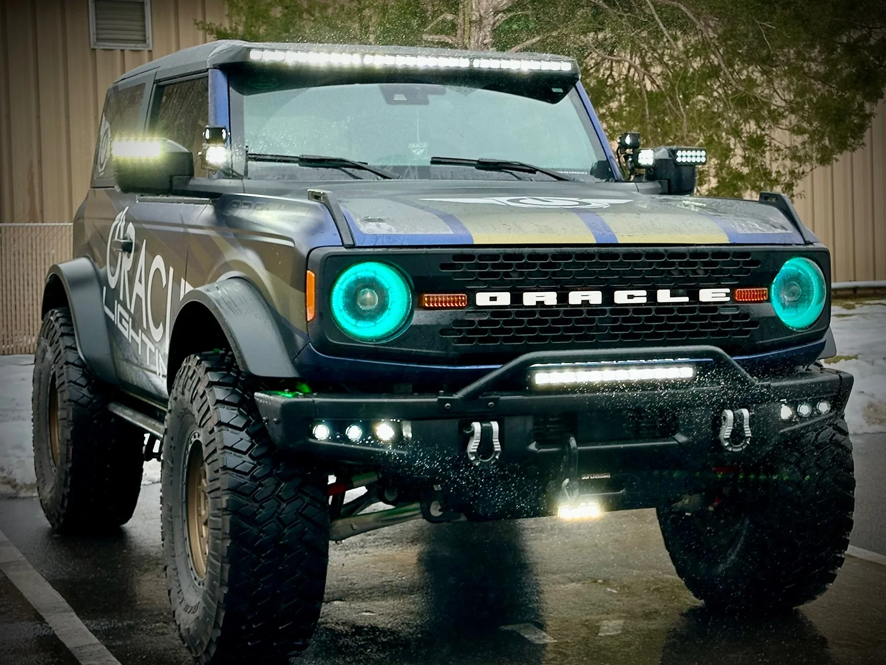 Ford Bronco Headlights on Big Bend Mid 2024 ORACLE_Lighting_Bronco_Lights_on