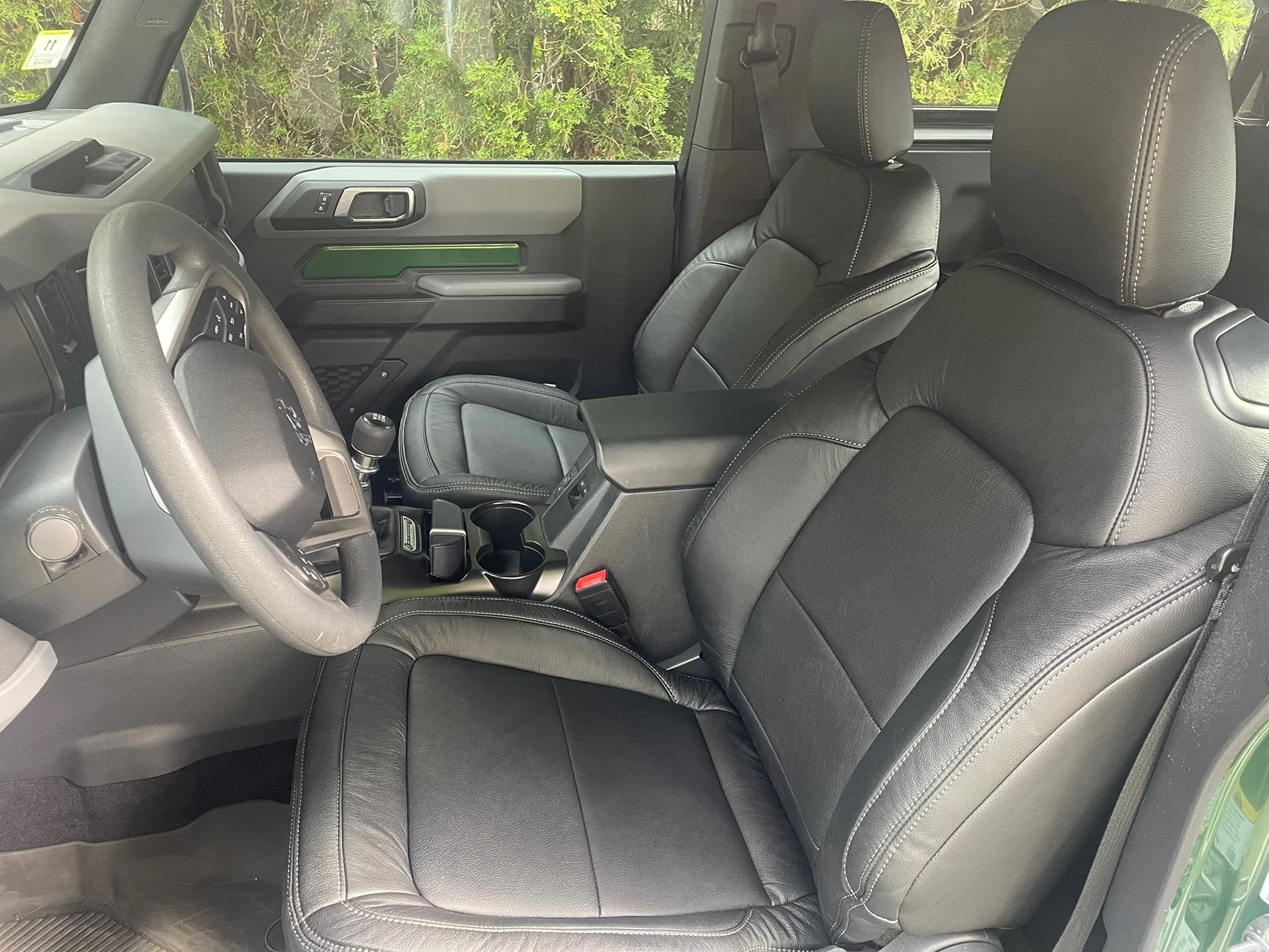 Ford Bronco Katzkin leather installed in my Base Bronco IMG_4034