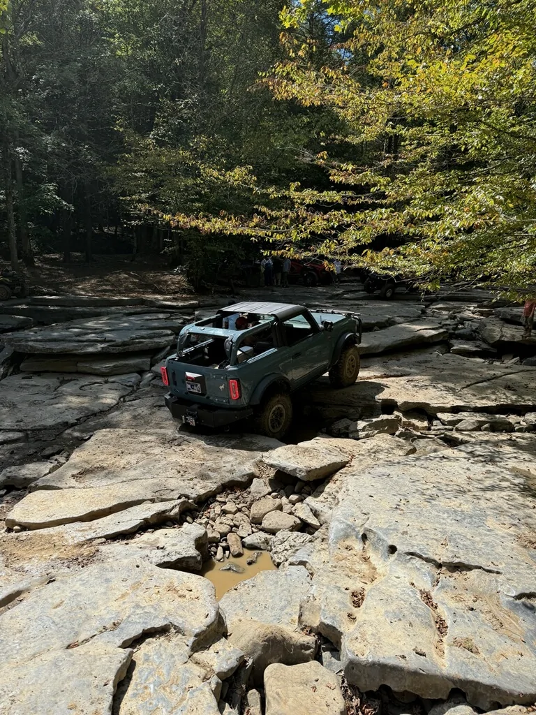 Ford Bronco Foster Falls, Coalmont OHV TN trip report, my 3z Baja Mickey Thompson MTs and broken axle woes. imagejpeg_0(1)