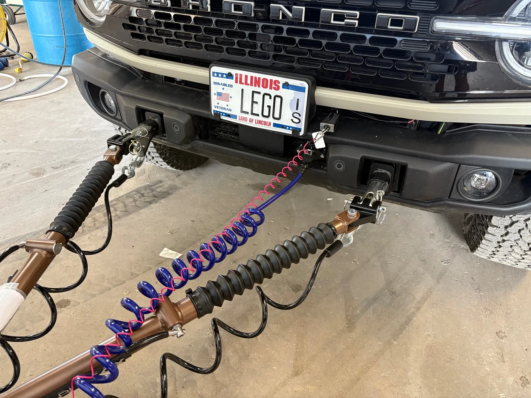 Ford Bronco Winch Mount for Capable Bumper w/ Flat Tow Adapters IMG_2040