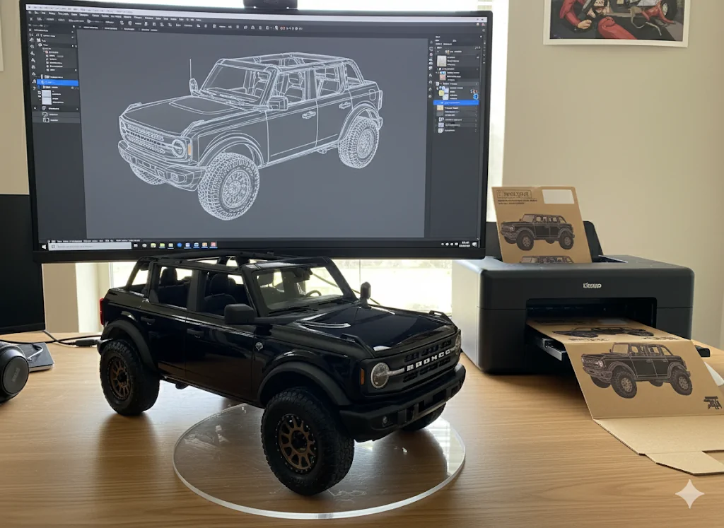 Ford Bronco Fun AI Images of Your Bronco - Try This and Post Yours! AI Bronco Desk