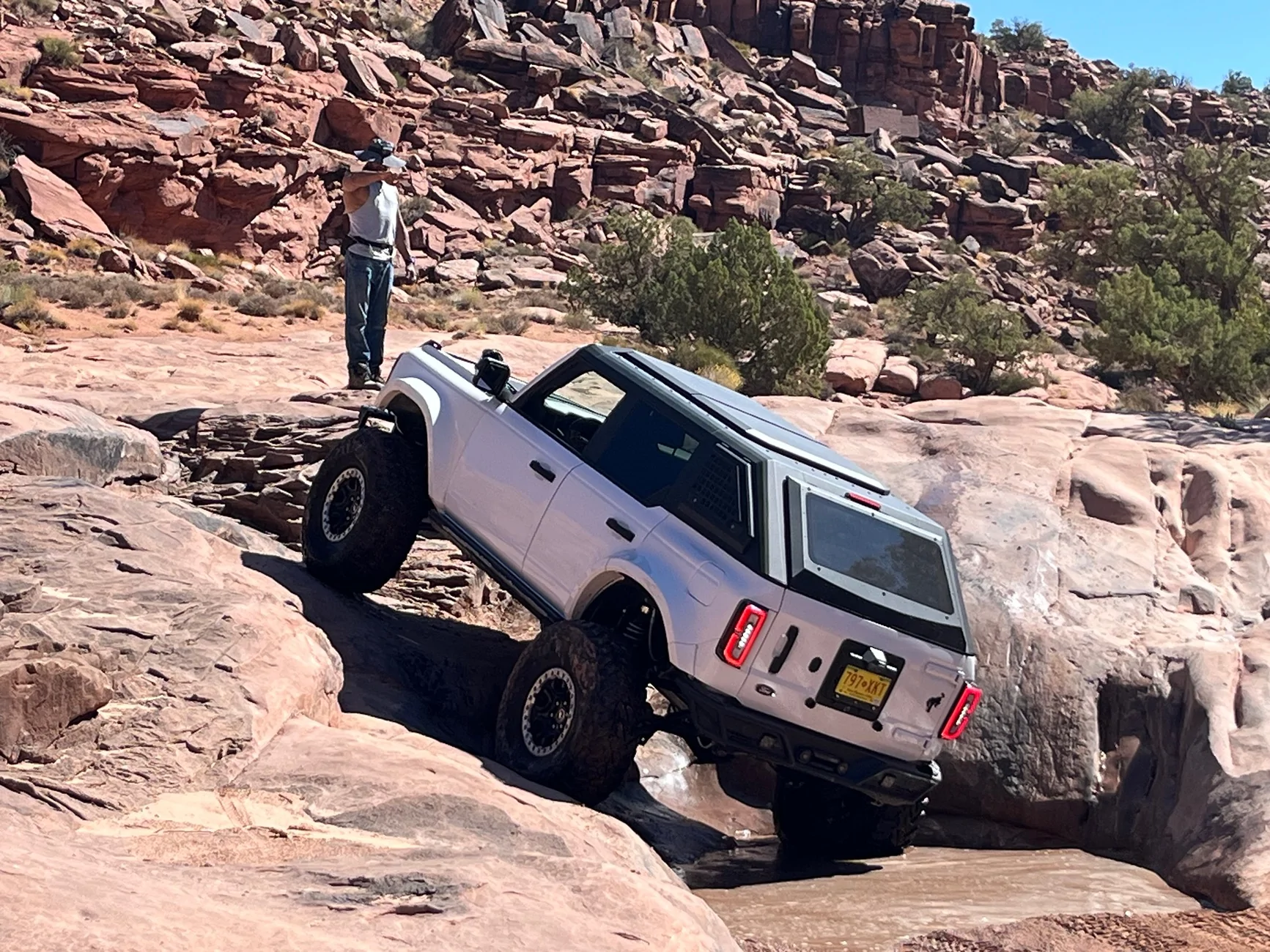 Ford Bronco Taking on Pritchett Canyon in Moab, UT IMG_7859