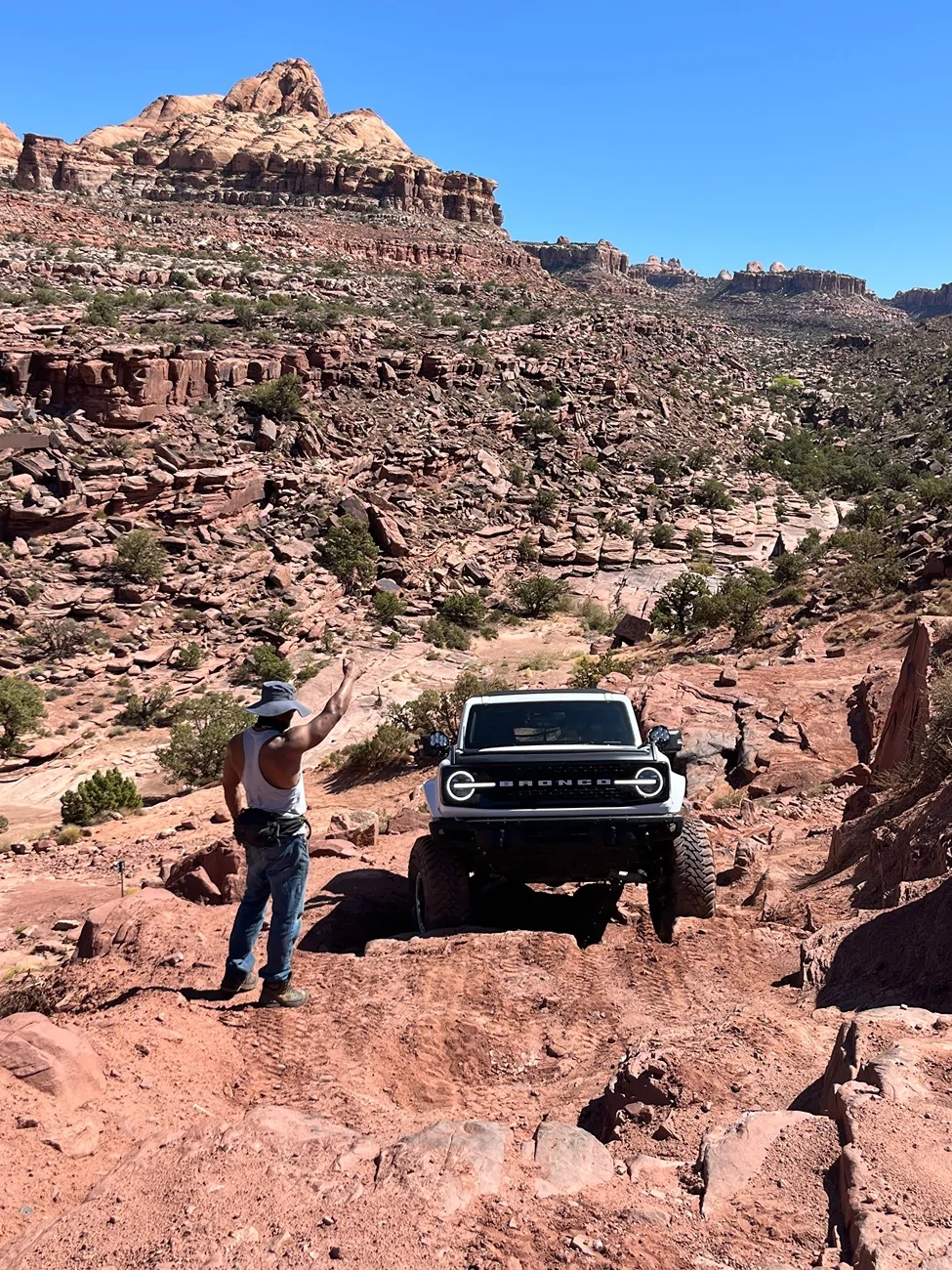 Ford Bronco Taking on Pritchett Canyon in Moab, UT IMG_7862