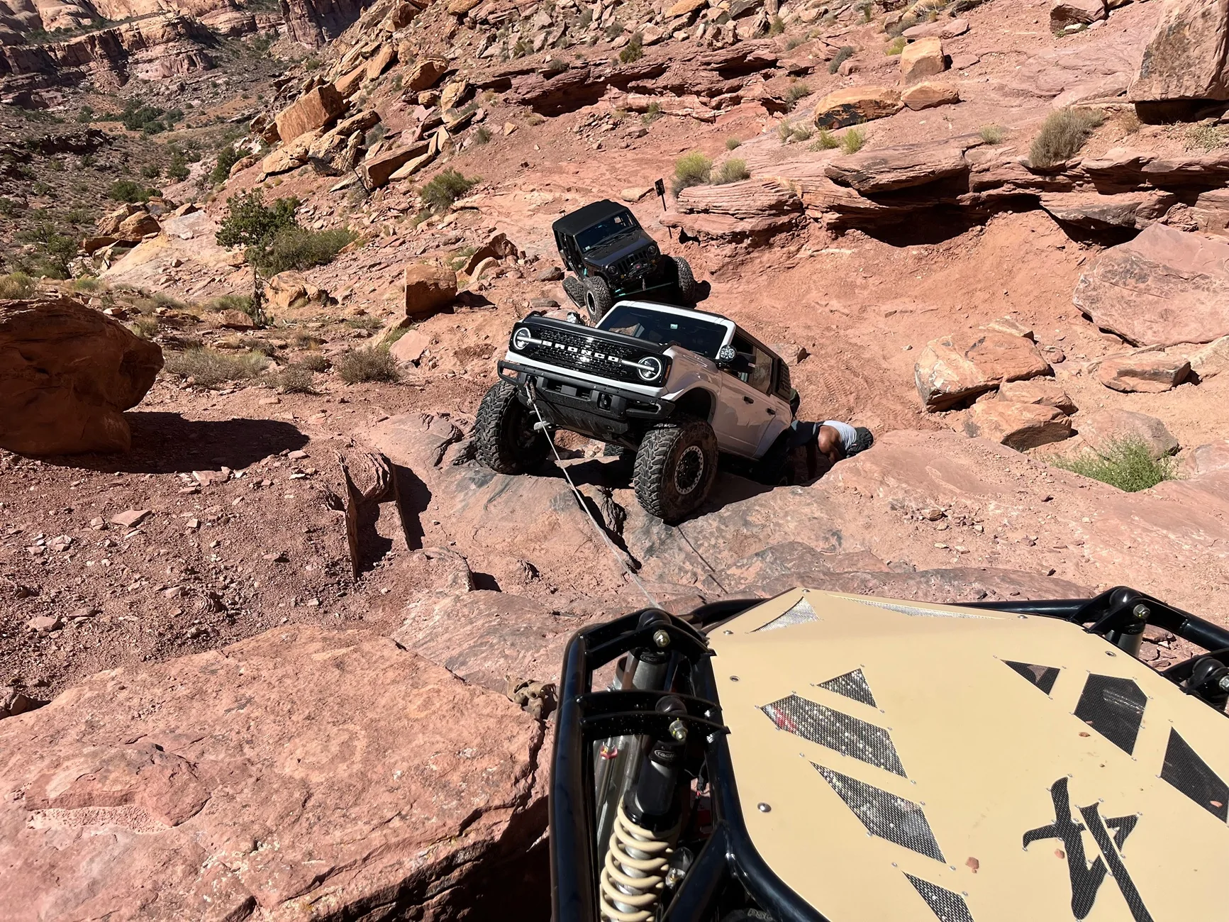 Ford Bronco Taking on Pritchett Canyon in Moab, UT IMG_7869