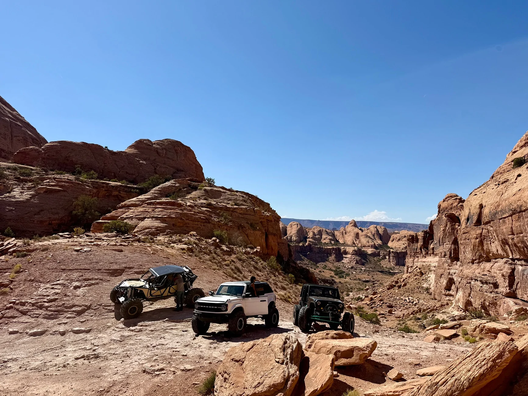 Ford Bronco Taking on Pritchett Canyon in Moab, UT IMG_8171