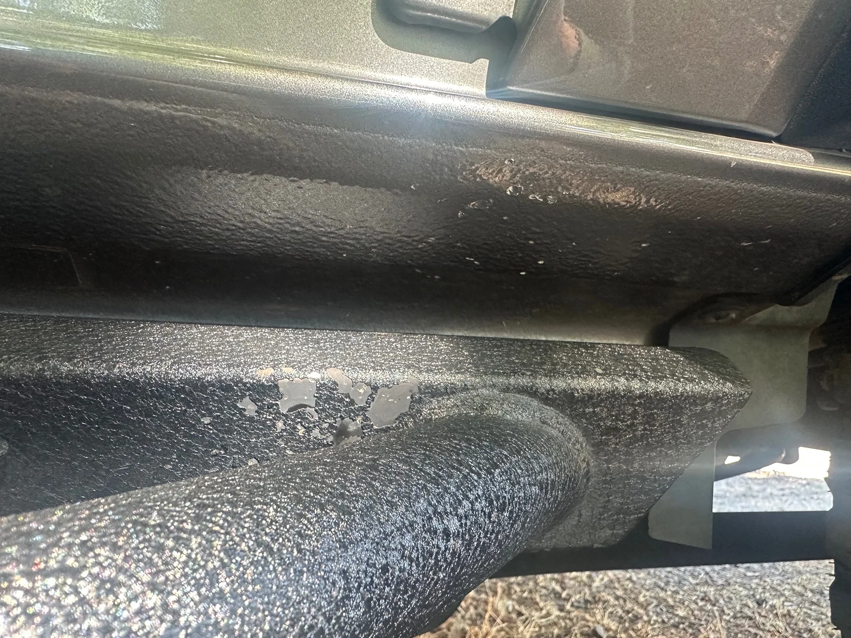 Ford Bronco Rocker panel chips EVERYWHERE…please advise! IMG_4981
