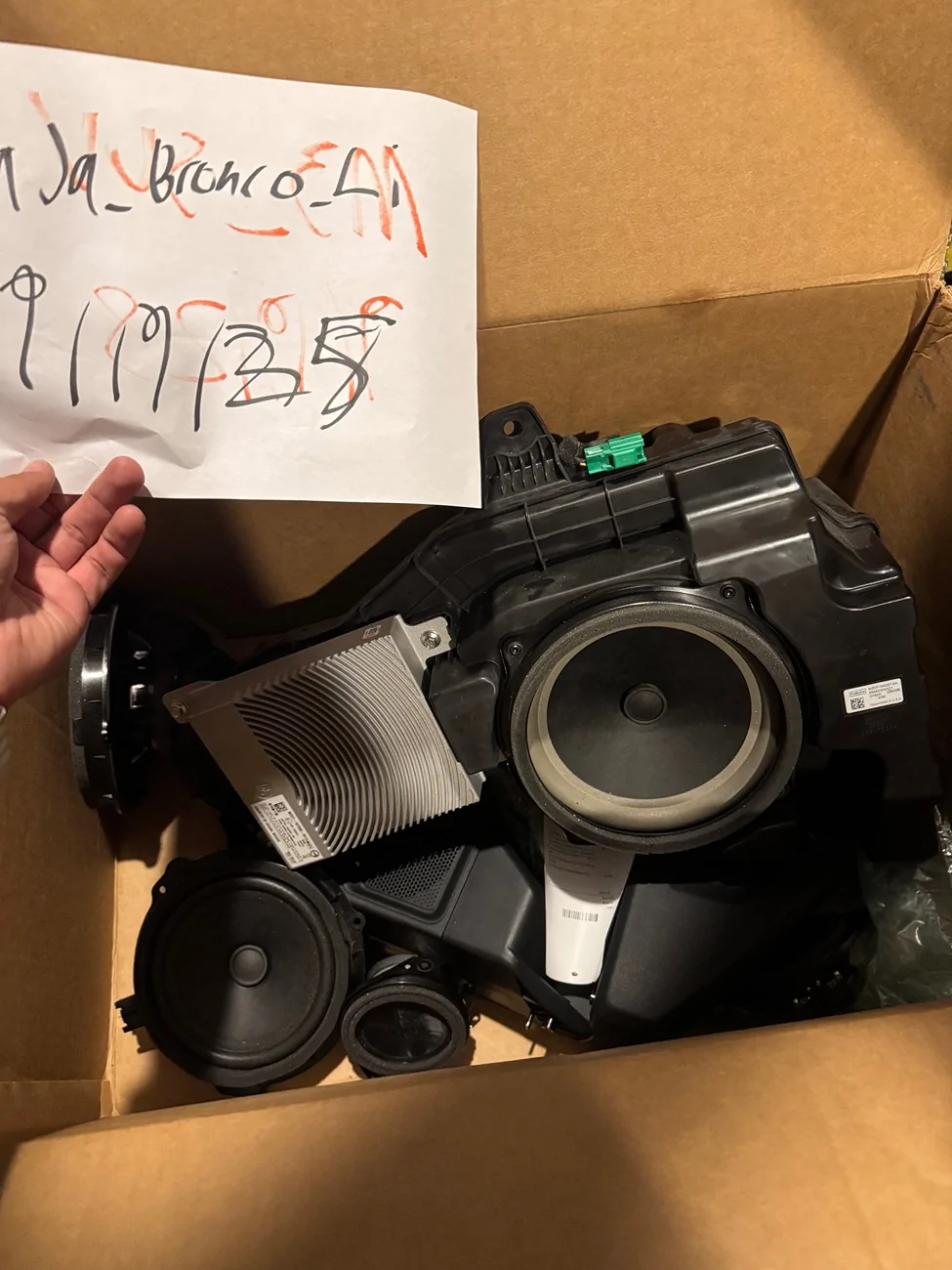 Ford Bronco Oem SOLD B&O speaker package plus amplifier IMG_4046