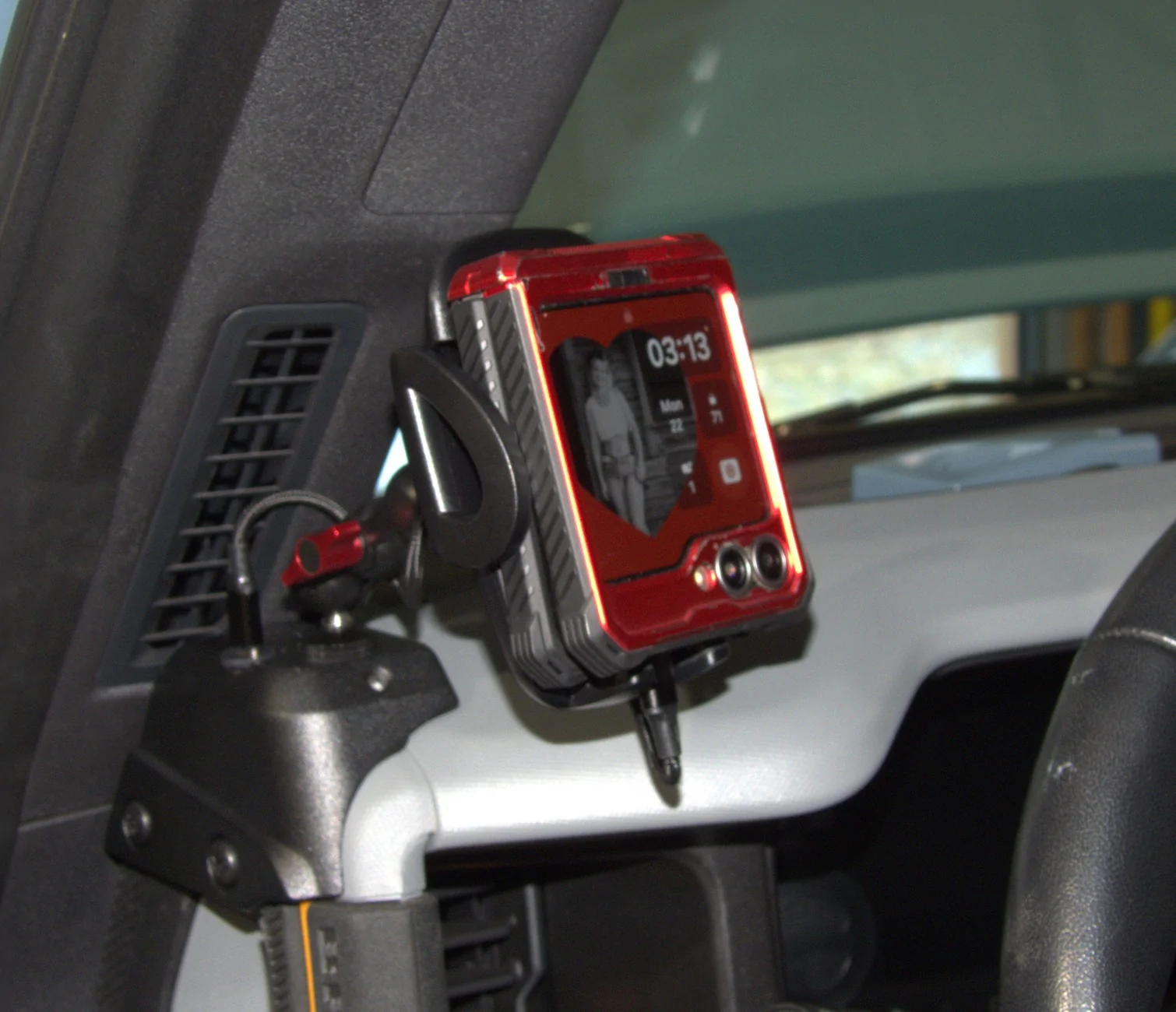 Ford Bronco Bronco exclusive multi-function mobile phone holder (supports fast charging) by AIGMUX Phone mt folded