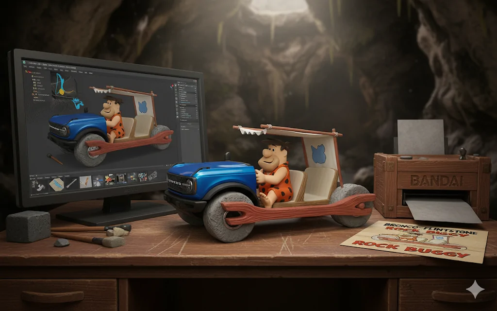 Ford Bronco Fun AI Images of Your Bronco - Try This and Post Yours! Bronco Flintstone 3