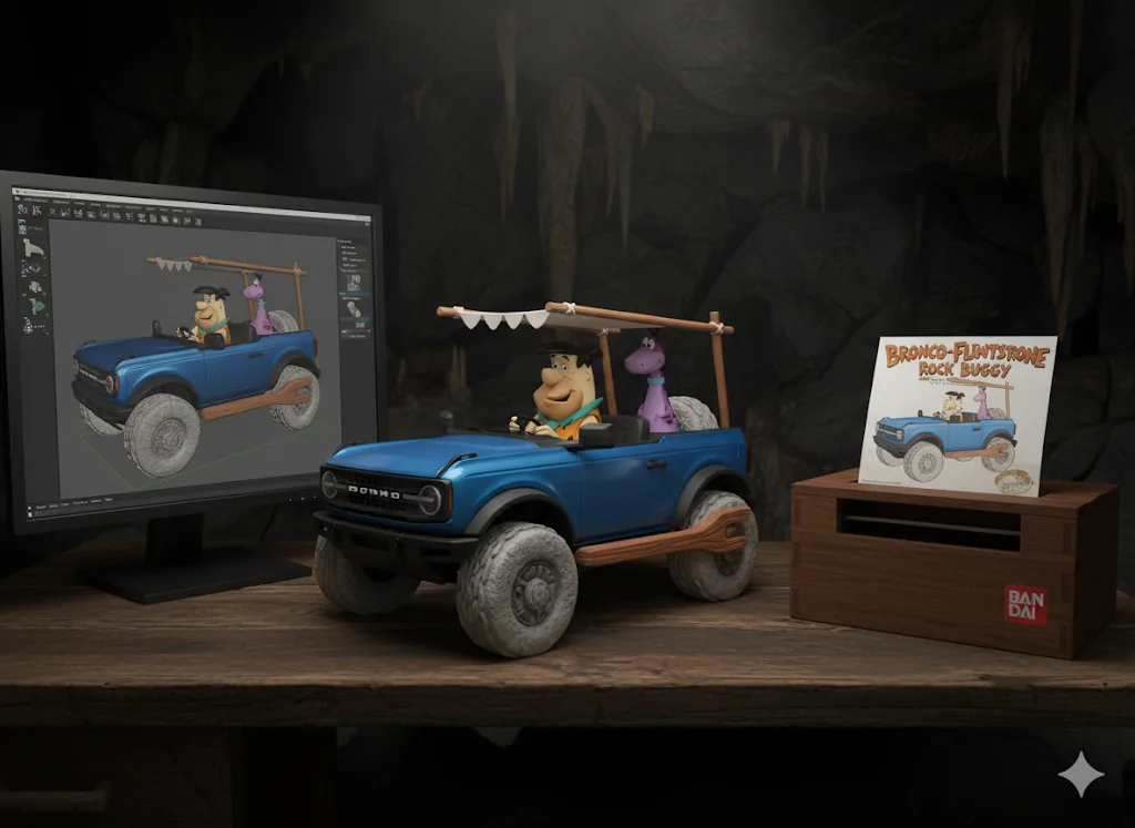 Ford Bronco Fun AI Images of Your Bronco - Try This and Post Yours! Bronco Flintstone 4