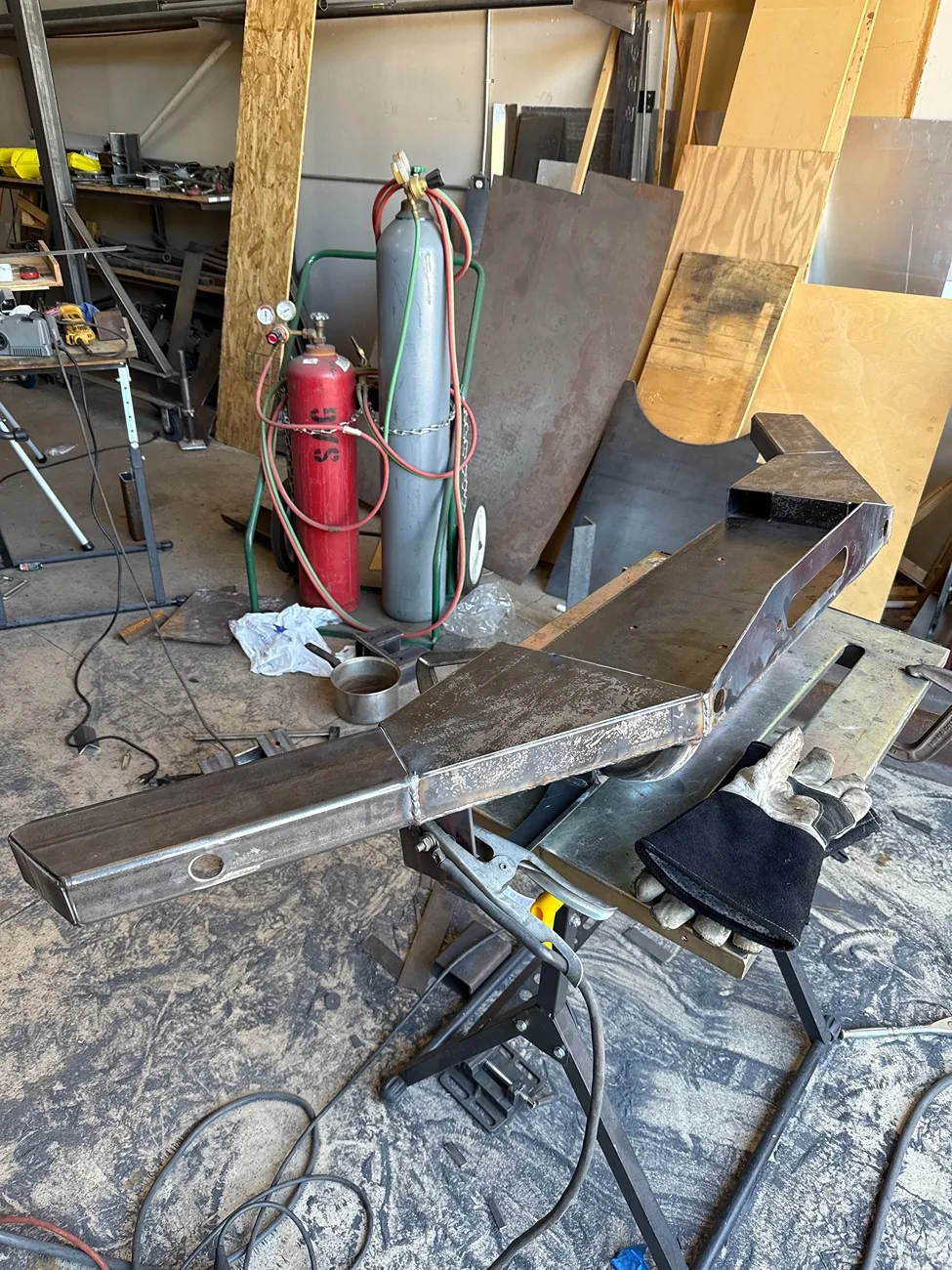 Ford Bronco DIY winch mount bumper custom fabricated Bronco bumper center plate section