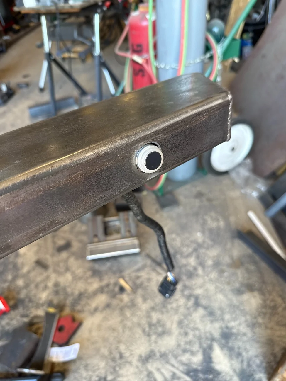 Ford Bronco DIY winch mount bumper custom fabricated bronco bumper sensor hol