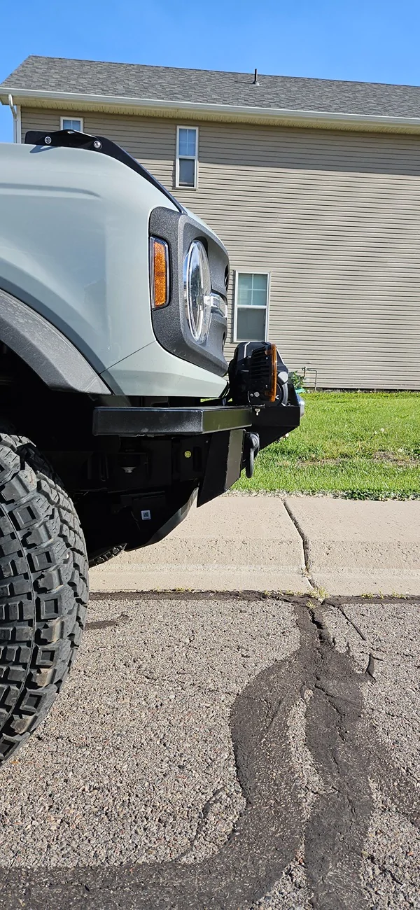 Ford Bronco DIY winch mount bumper custom fabricated 20230705_180232