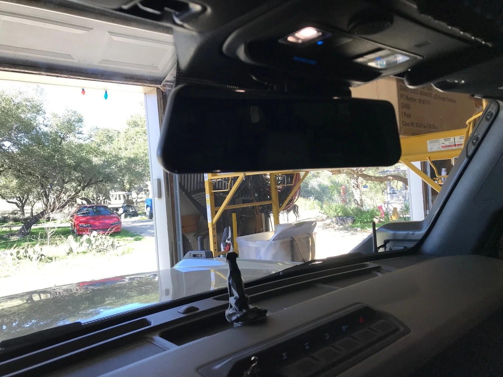 Ford Bronco Replacing rear view mirror w/ dashcam mirror advice? Guard Dog