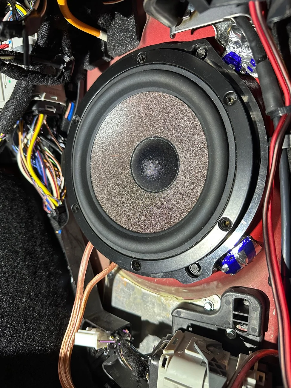 Ford Bronco Midbass from kickpanel speakers IMG_2163