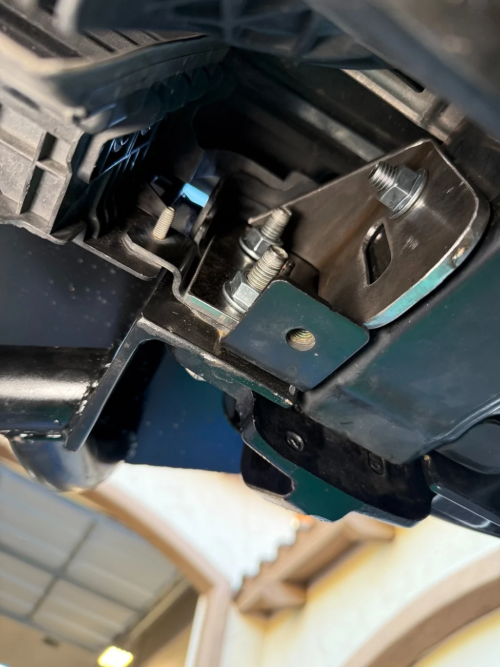 Ford Bronco DIY winch mount bumper custom fabricated bronco bumper on-vehicle weld vi