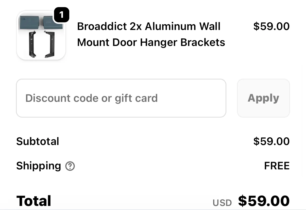 Ford Bronco Broaddict 2x Wall Mount Door Hanger Brackets $30ea) IMG_1144
