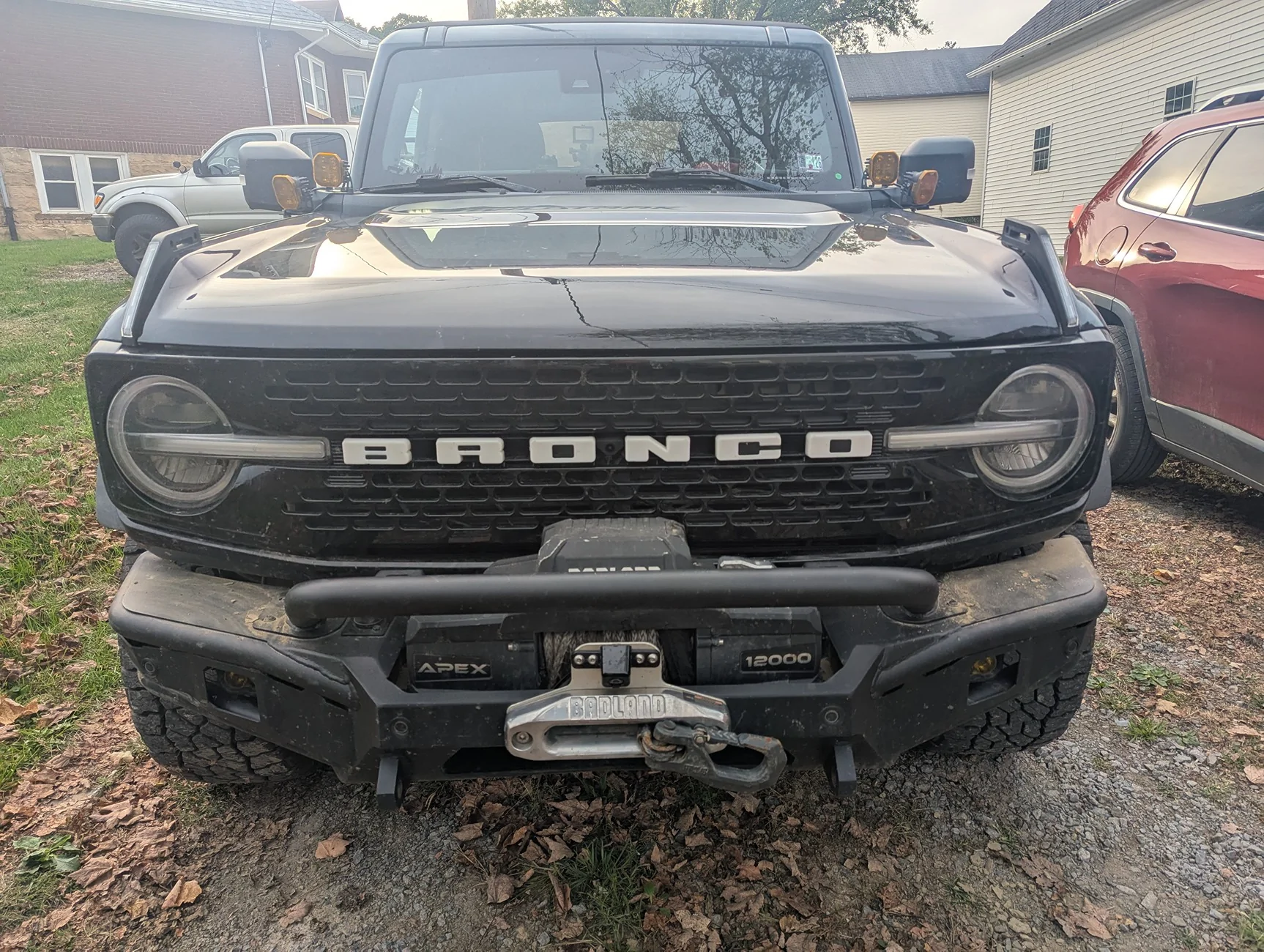 Ford Bronco Wolfbox G900 TriPro Camera Review Front Wid