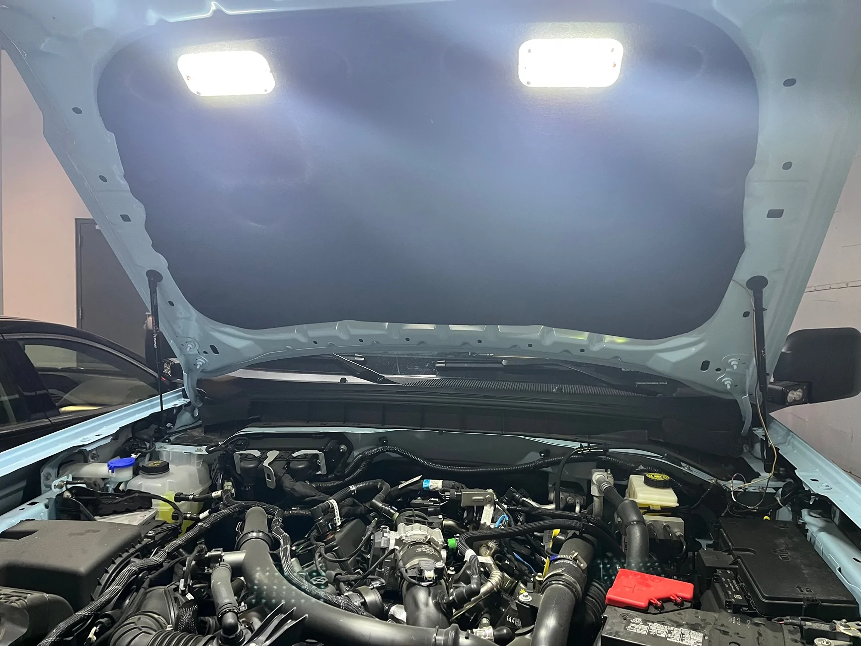 Ford Bronco Hood lighting DIY IMG_3827