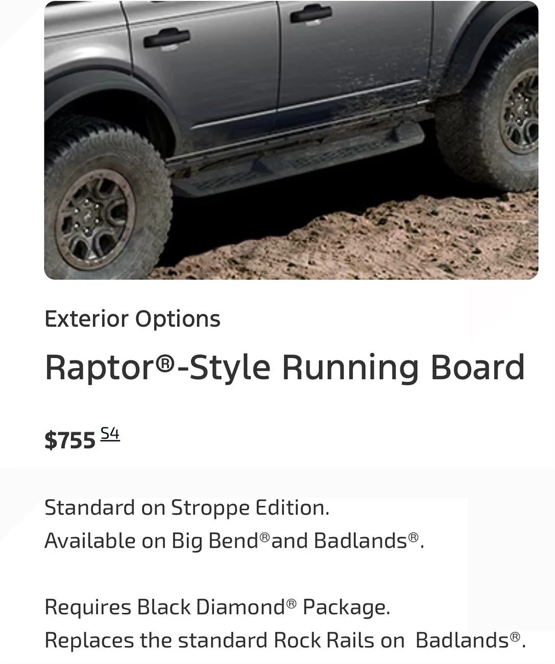 Ford Bronco Raptor Style Running Boards for 2 Door Badlands IMG_8177