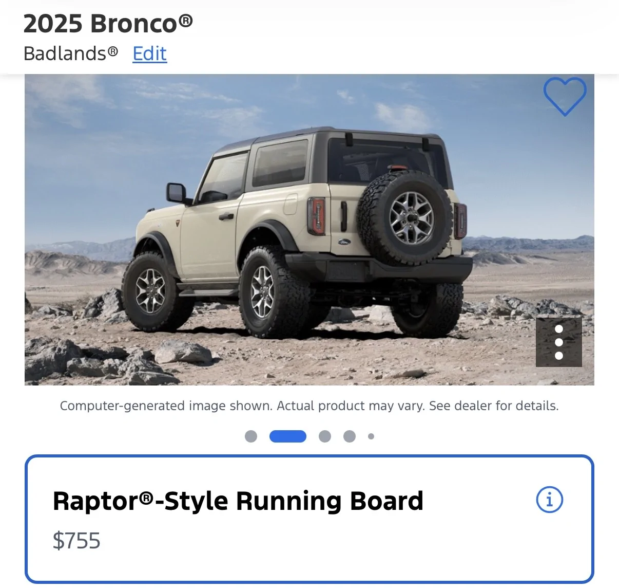 Ford Bronco Raptor Style Running Boards for 2 Door Badlands IMG_8176