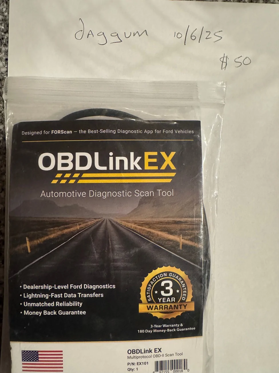 Ford Bronco OBDLink EX FORScan OBD Adapter IMG_7353