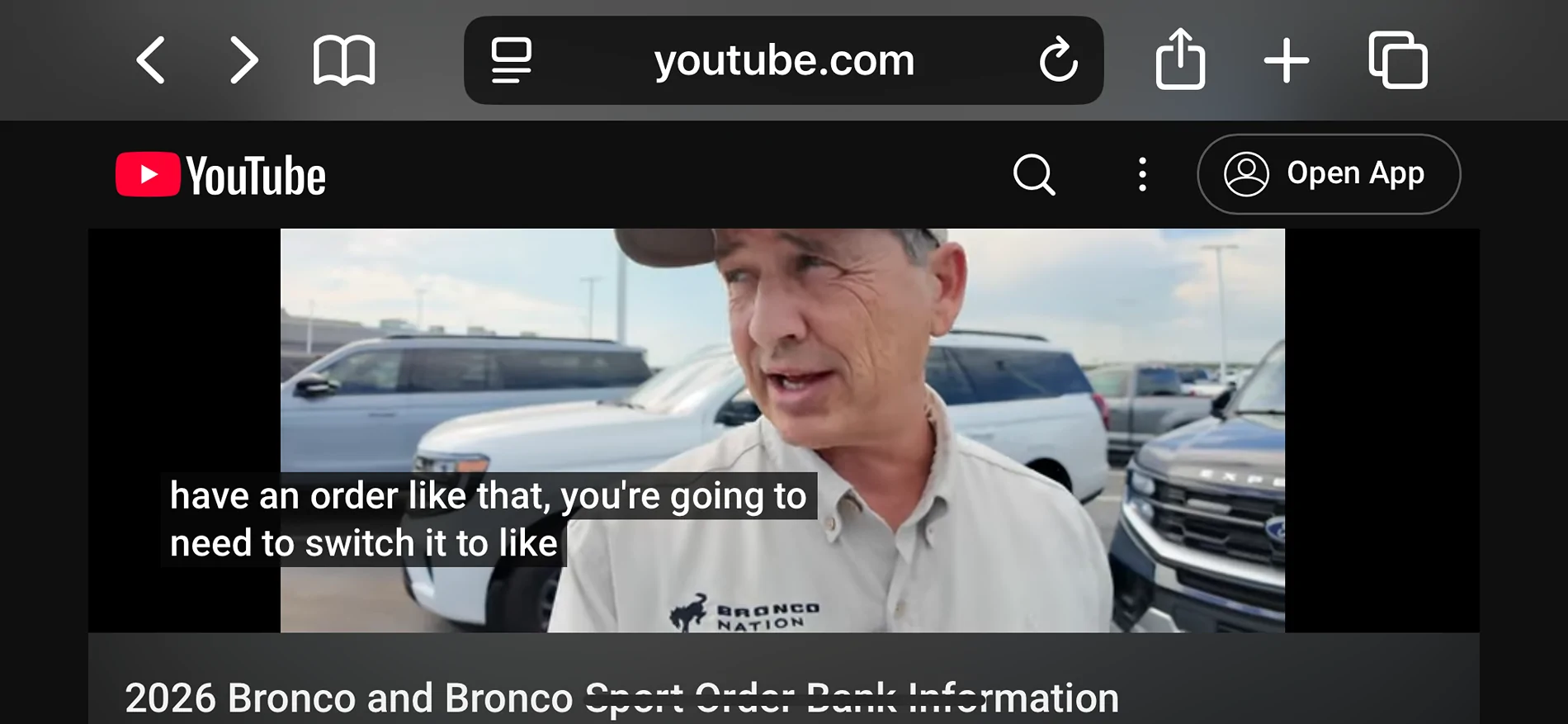 Ford Bronco MY 2025 Bronco Balance Out Info and MY 2026 Order Banks Open 10/15 IMG_6978