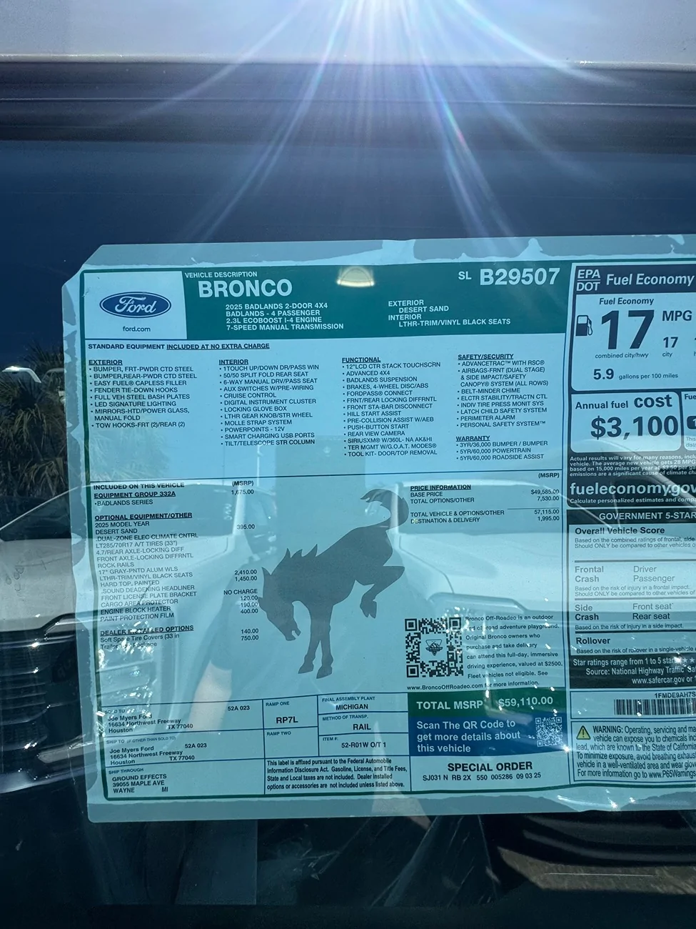 Ford Bronco 2025 Manual Transmission Thread IMG_7049