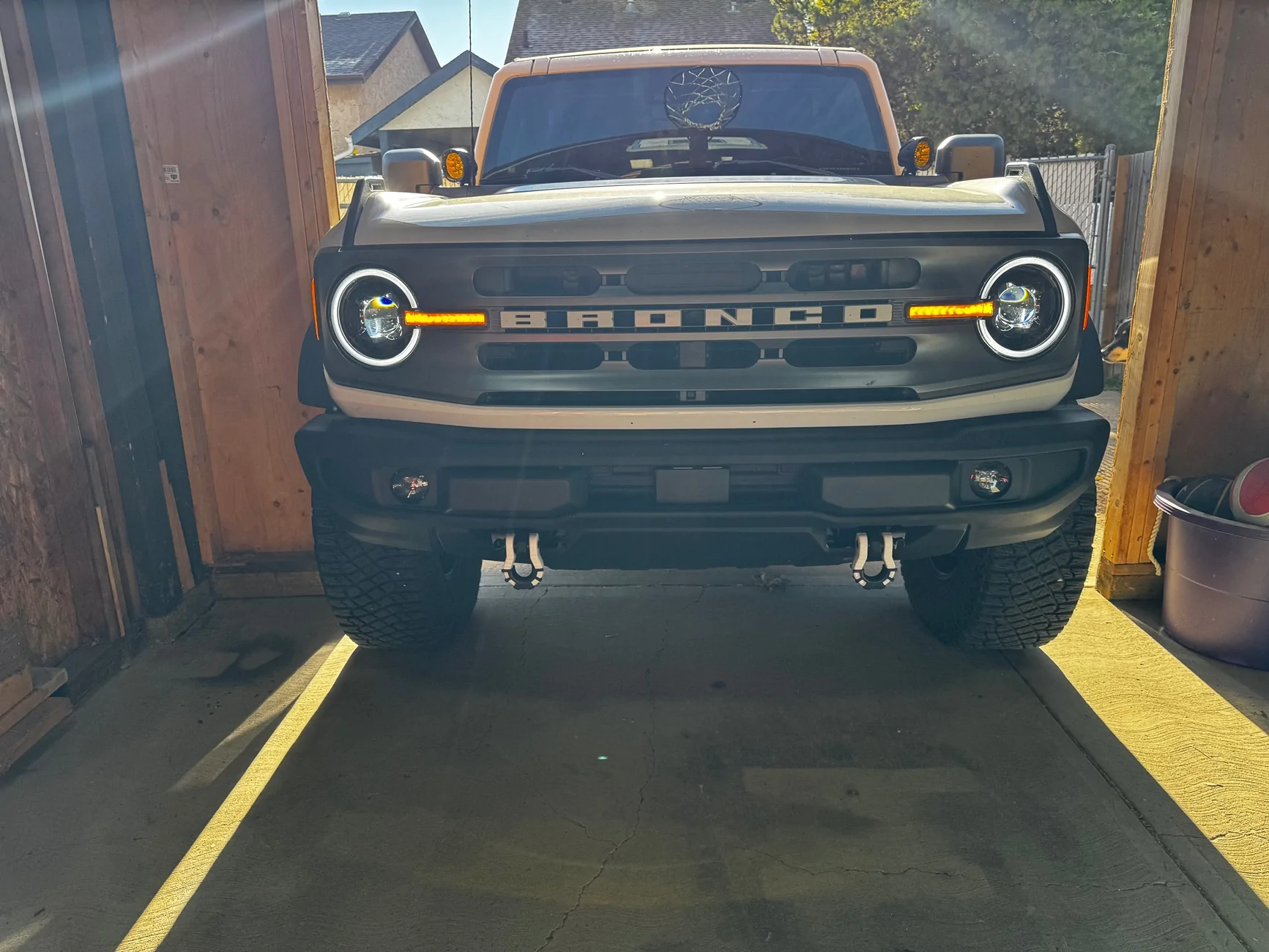 Ford Bronco Rough Country DRL Halo LED Headlights IMG_8999