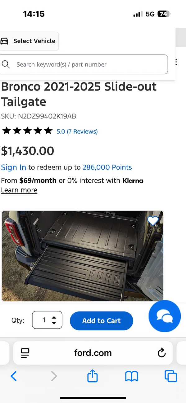 Ford Bronco For sale!! OEM pullout tailgate! Mint condition IMG_1791
