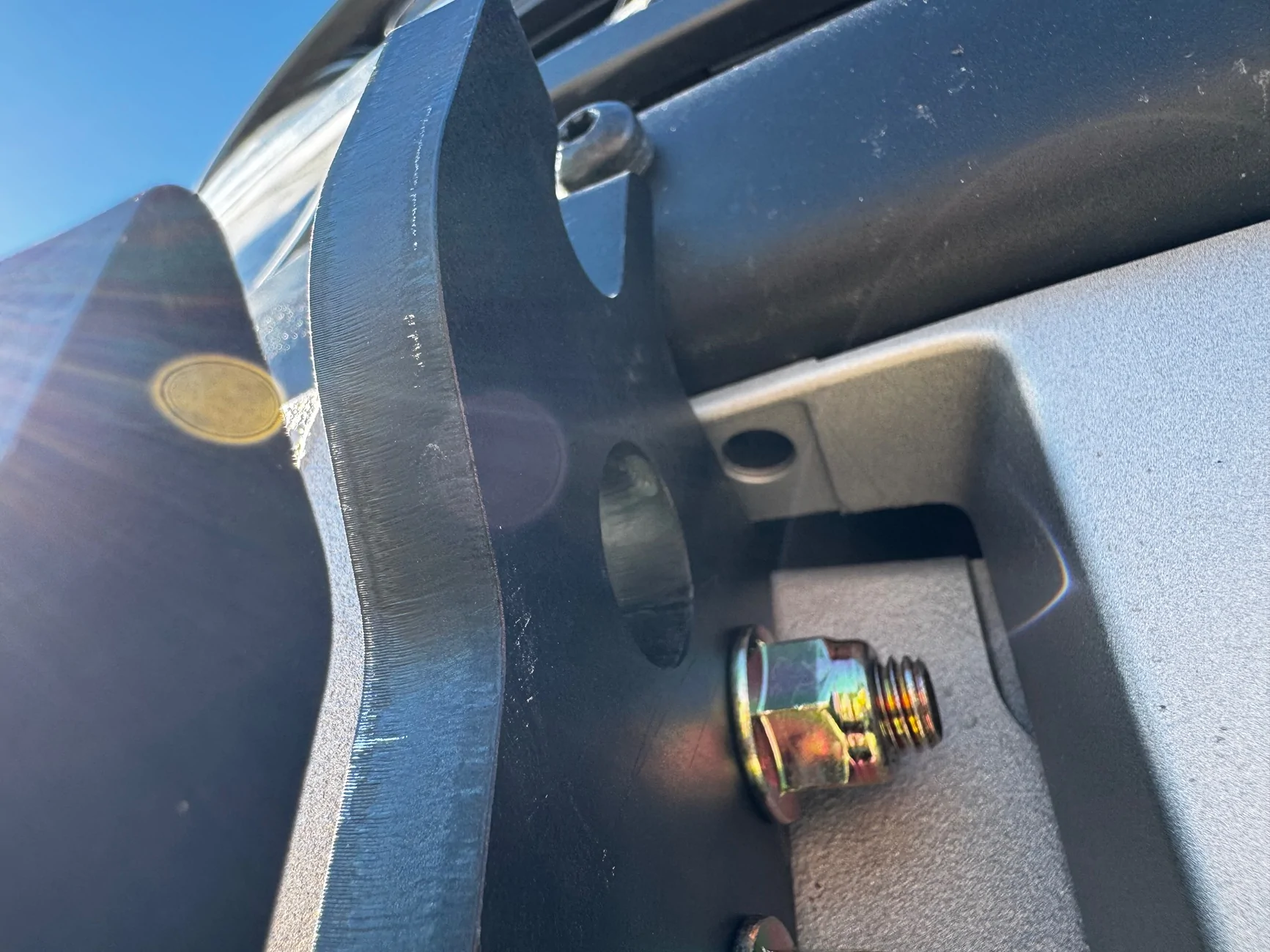 Ford Bronco Maximus-3 removable winch mount saddle installed IMG_1371