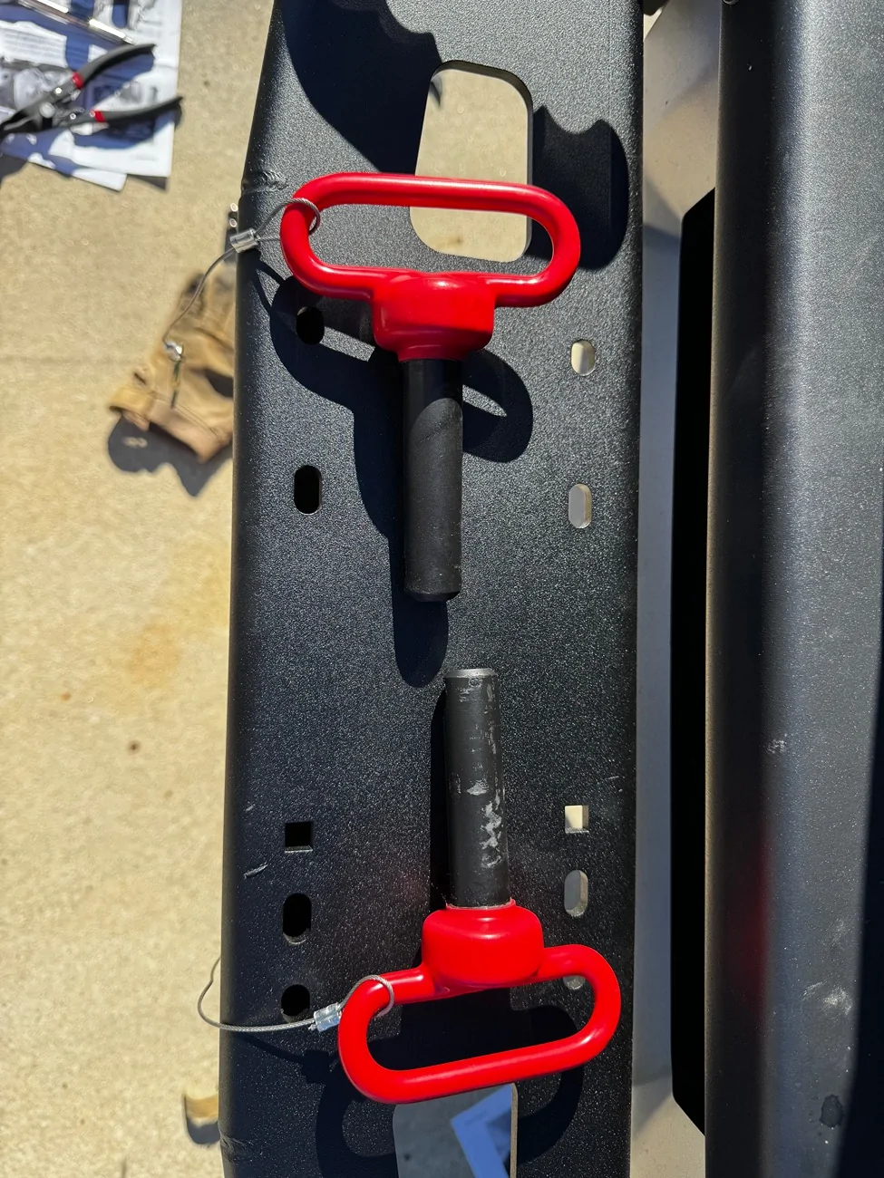 Ford Bronco Maximus-3 removable winch mount saddle installed IMG_1366