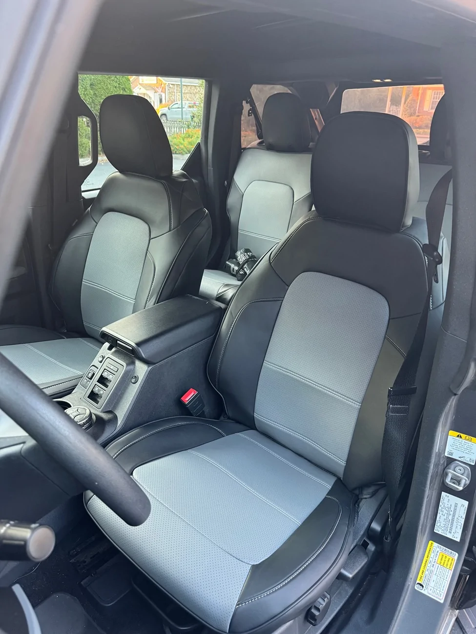 Ford Bronco Seat covers / heated seats installed for $250 IMG_2571