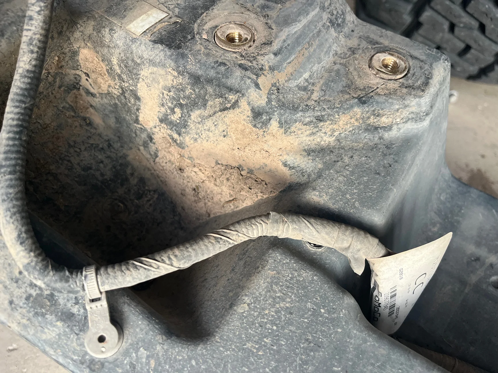 Ford Bronco Stock rear plastic bumper damage and fix IMG_20251022_202448