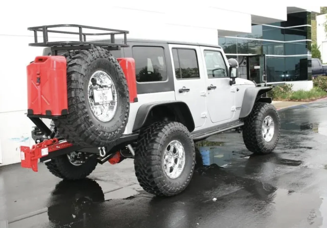 Ford Bronco Idea - hitch mount rack for 3 jerry cans. Screenshot 2025-10-22 at 11.33.40 PM